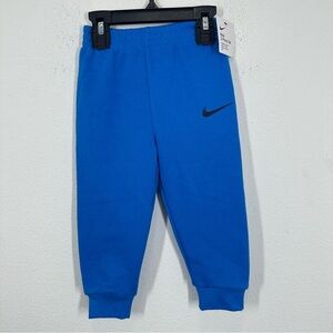 Nike Boys 18M Blue Fleece Joggers NWT Casual Play Comfortable